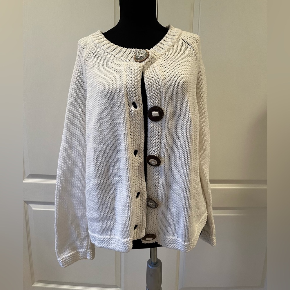 EUC Pure Hand Knit chunky cotton sweater - from Canada.